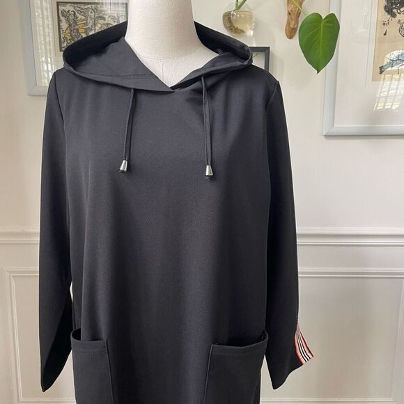 Joh Kylia Crepe Knit Dress with Hoodie Black $100 M - Picture 3 of 9